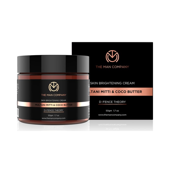 The Man Company Multani Mitti & Coco Butter Skin Brightening Cream (50gm)