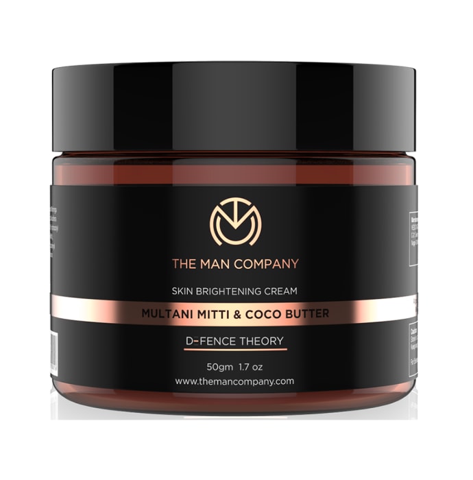 The Man Company Multani Mitti & Coco Butter Skin Brightening Cream (50gm)