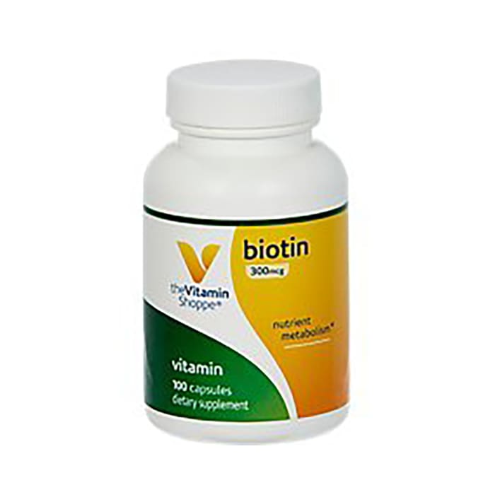 The Vitamin Shoppe Biotin 300mcg Capsule (100'S)