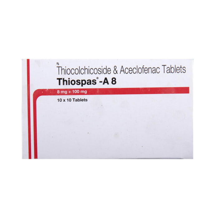 Thiospas-A 8mg Tablet (10'S)