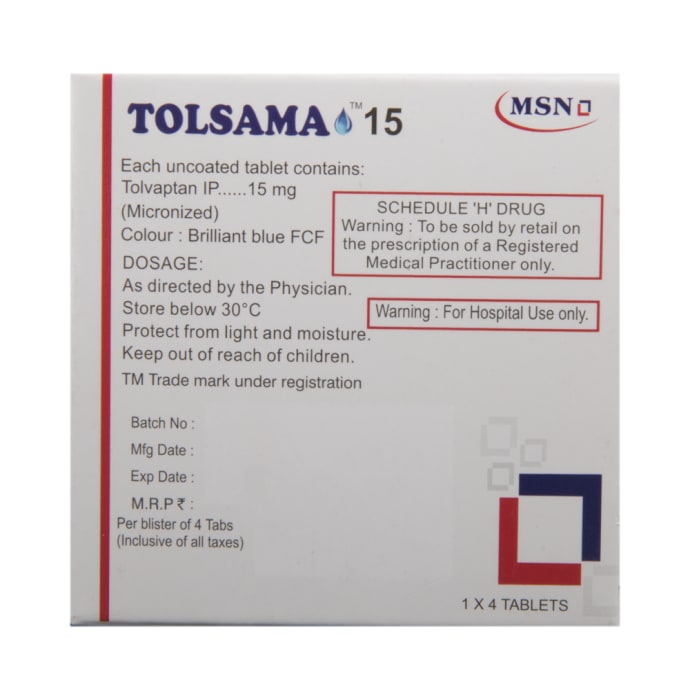 Tolsama 15mg Tablet (4'S)