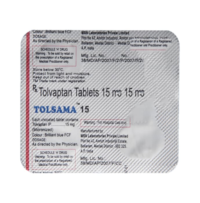 Tolsama 15mg Tablet (4'S)