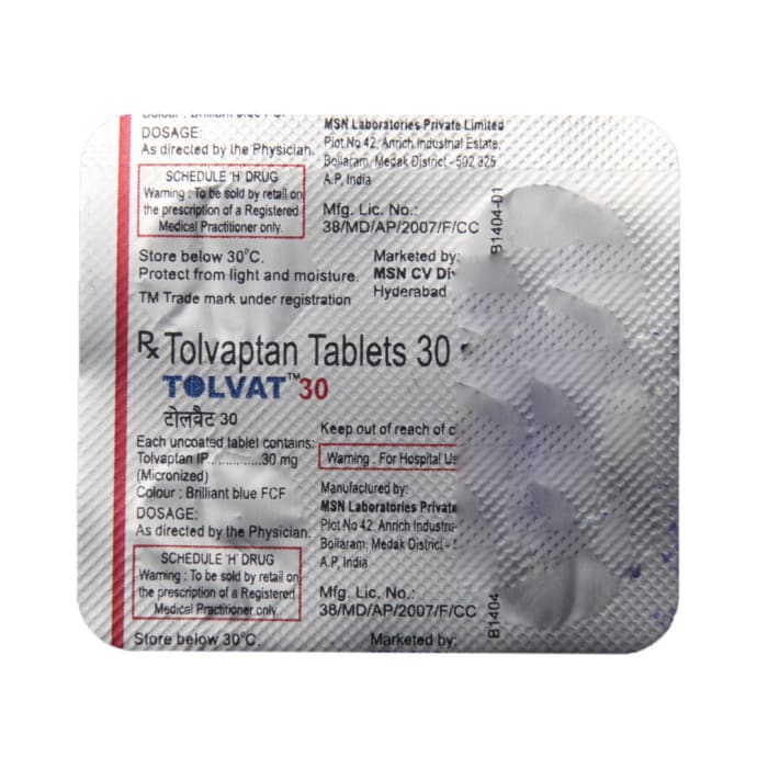 Tolvat 30mg Tablet (4'S)