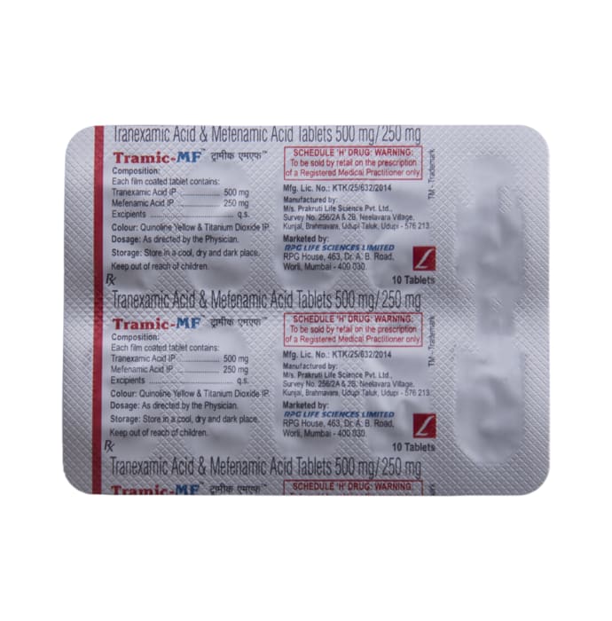 Tramic MF 500mg / 250mg Tablet (10'S)