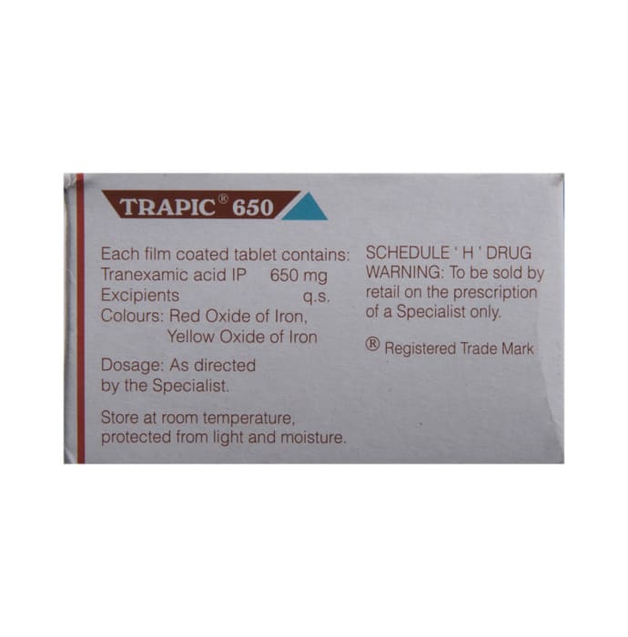 Trapic 650mg Tablet (10'S)