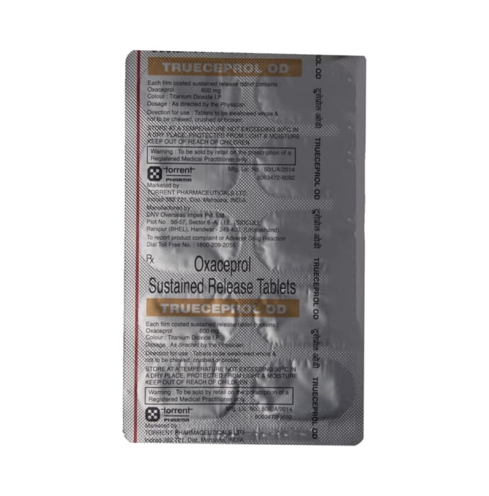 Trueceprol OD 600mg Tablet SR (10'S)