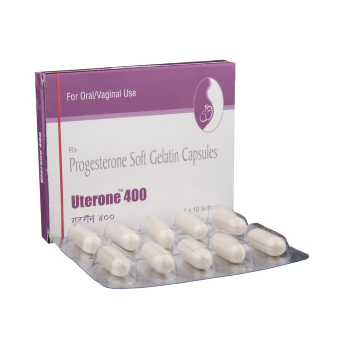 Uterone 400mg Capsule (10'S)