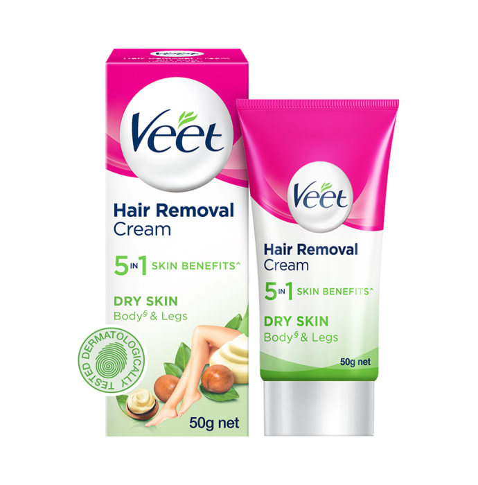 Veet 5 in 1 Skin Benefits Hair Removal Dry Skin Cream (30gm)