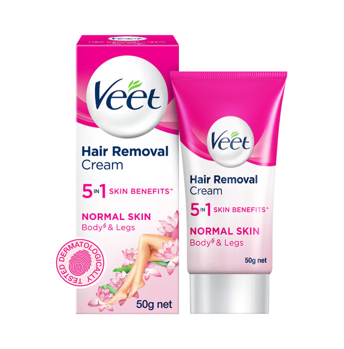 Veet 5 in 1 Skin Benefits Hair Removal Normal Cream (32gm)