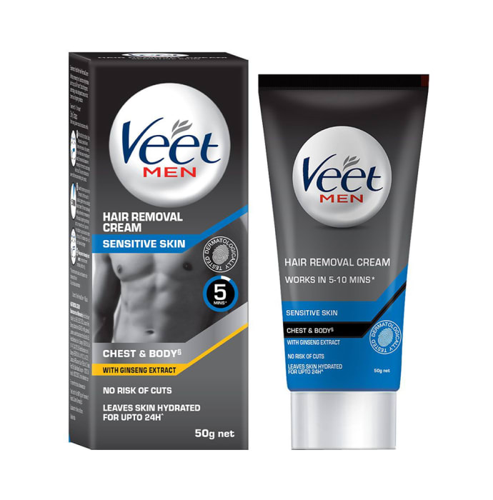 Veet Sensitive Skin Men Hair Removal Cream (100gm)