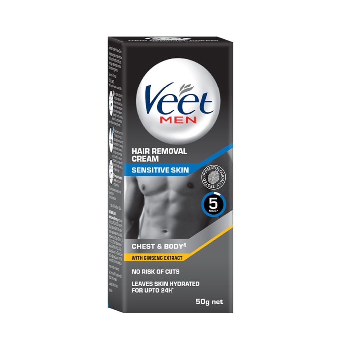 Veet Sensitive Skin Men Hair Removal Cream (100gm)