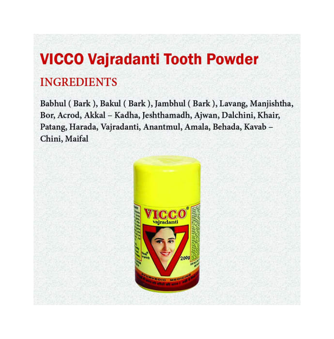 Vicco Vajradanti Ayurvedic Powder (100gm)