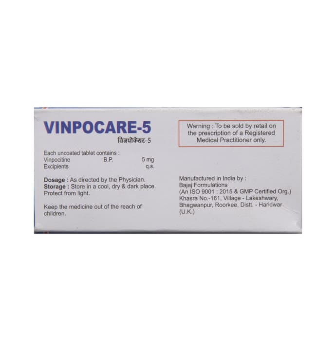 Vinpocare 5mg Tablet (10'S)