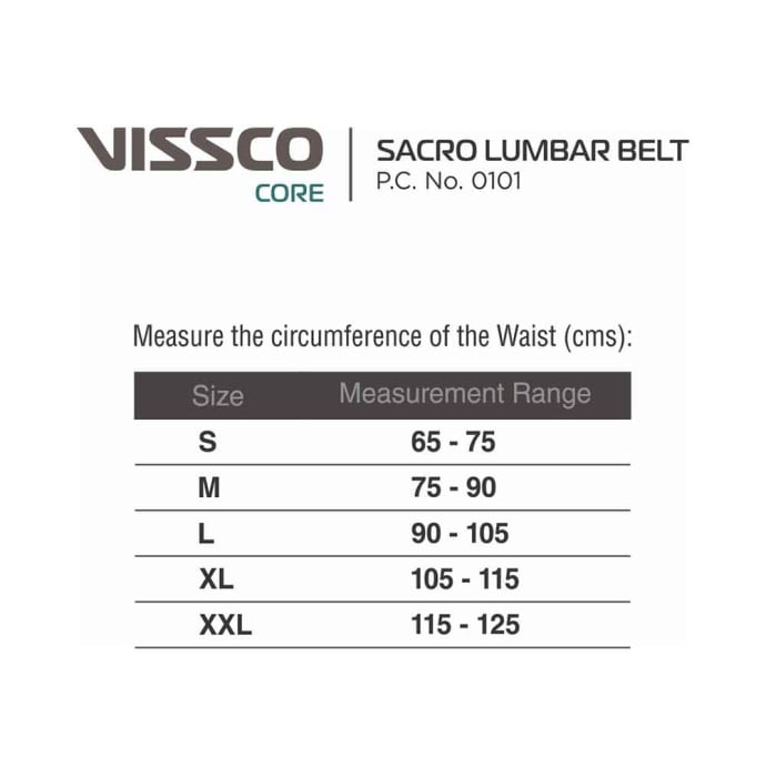 Vissco sacro lumber belt 0101 xxl