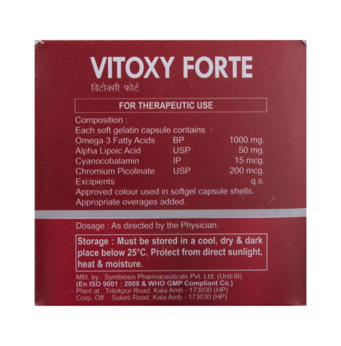 Vitoxy Forte Soft Gelatin Capsule (15'S)