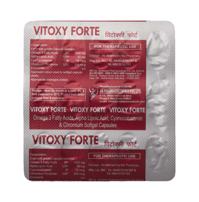 Vitoxy Forte Soft Gelatin Capsule (15'S)