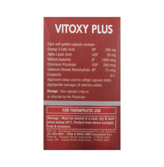 Vitoxy Plus Soft Gelatin Capsule (10'S)