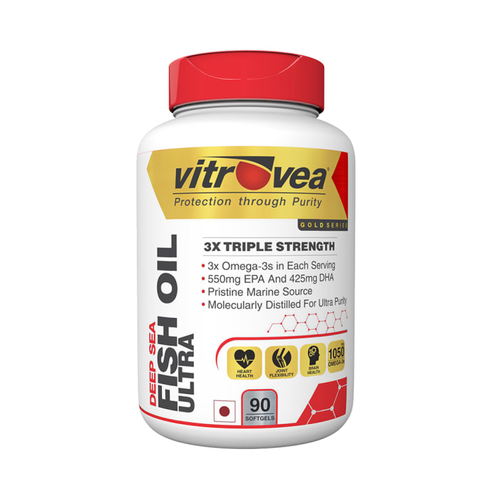 Vitrovea 3X Triple Strength Fish Oil Ultra Softgels (90'S)