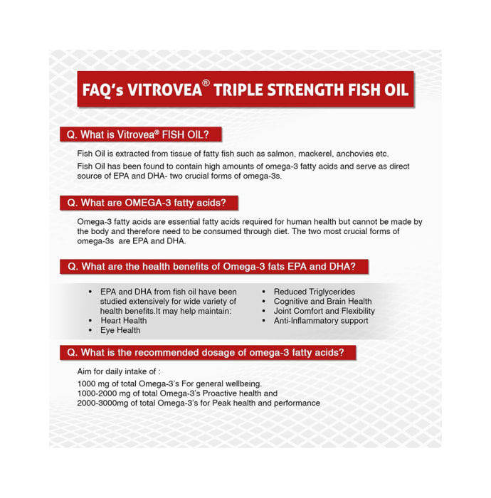 Vitrovea 3X Triple Strength Fish Oil Ultra Softgels (90'S)