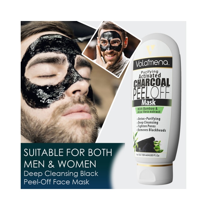 Volamena Activated Charcoal Peel Off Mask (120ml)