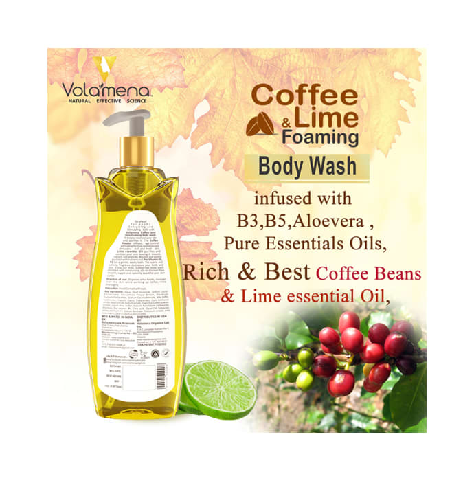 Volamena Coffee & Lime Foaming Body Wash (300ml)