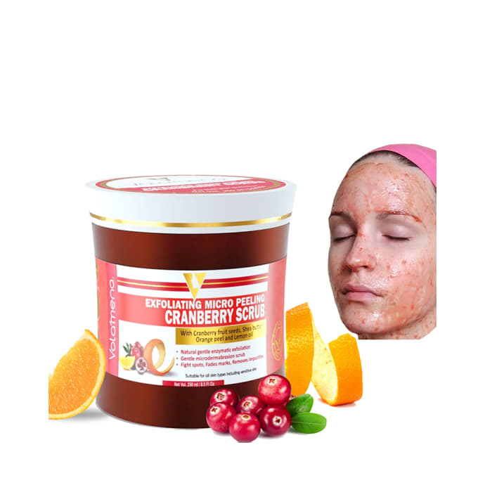 Volamena Exfoliating Micro Peeling Cranberry Scrub (250ml)