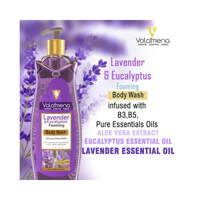 Volamena Lavender & Eucalyptus Foaming Body Wash (300ml)