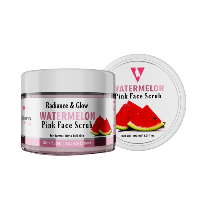 Volamena Organics Radiance & Glow Pink Face Scrub Watermelon (100ml)