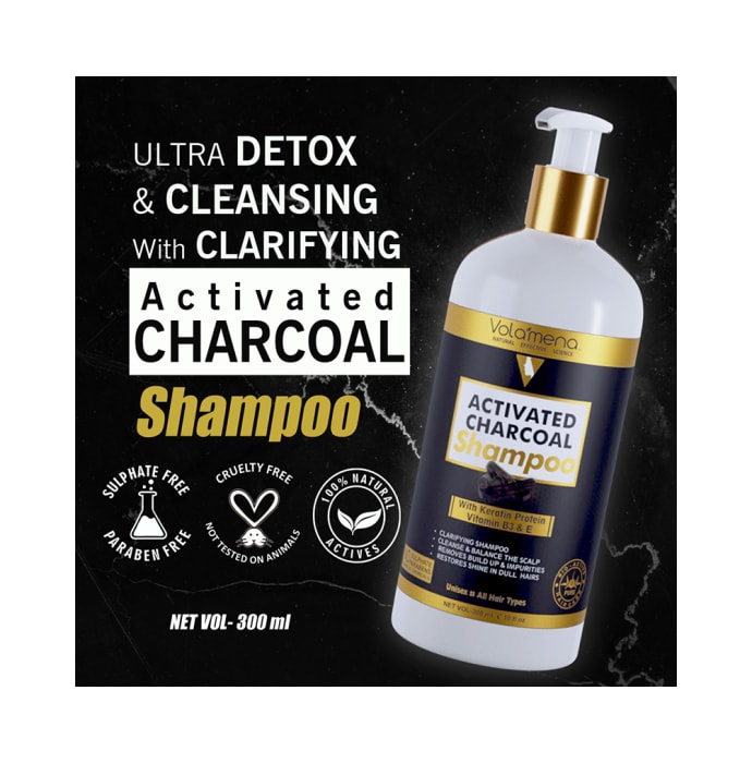 Volamena Shampoo Activated Charcoal (300ml)