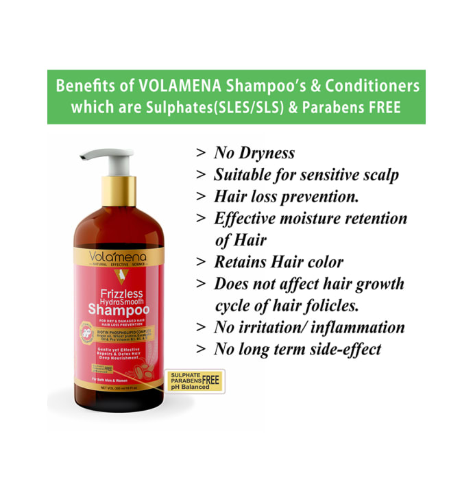 Volamena Shampoo Frizzless Hydrasmooth (300ml)