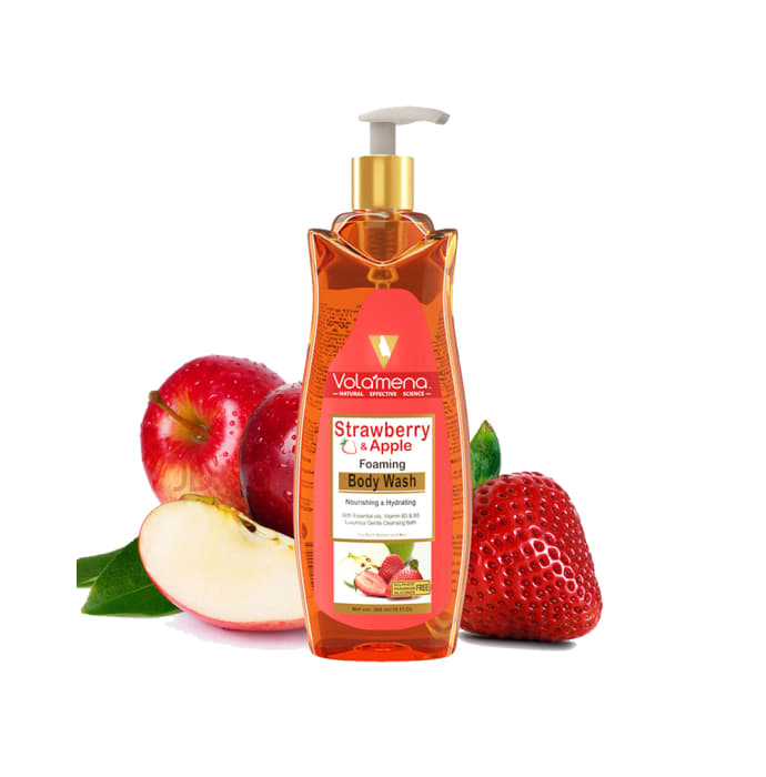 Volamena Strawberry & Apple Foaming Body Wash (300ml)