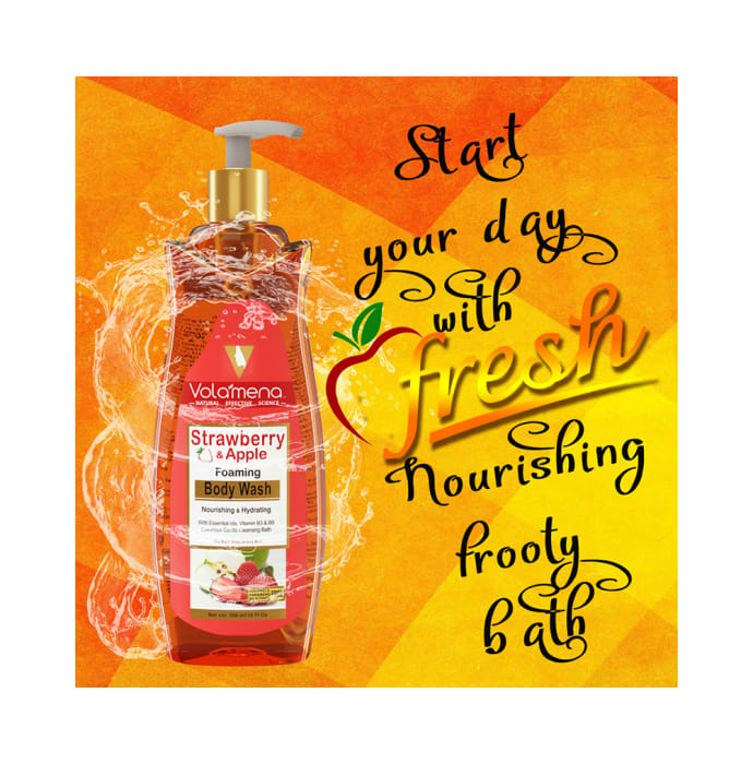 Volamena Strawberry & Apple Foaming Body Wash (300ml)