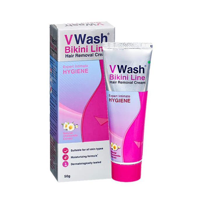 VWash Bikini Line Hair Removal Cream (50gm)