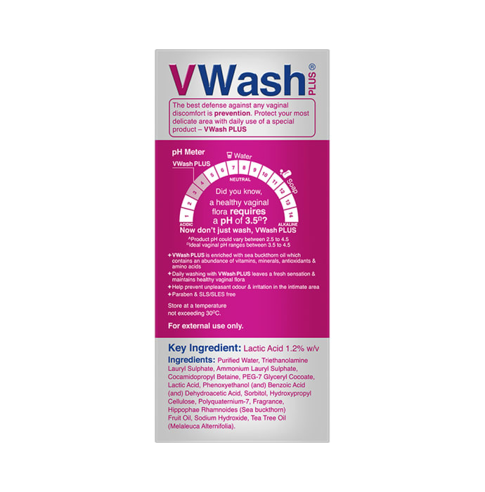 VWash Plus Expert Intimate Hygiene Wash (100ml)