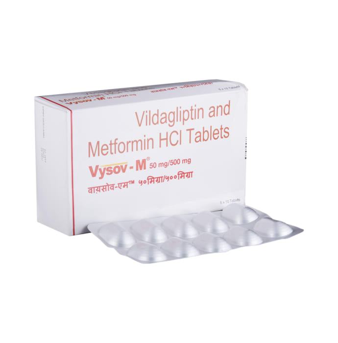 Vysov-M 500mg / 50mg Tablet (10'S)