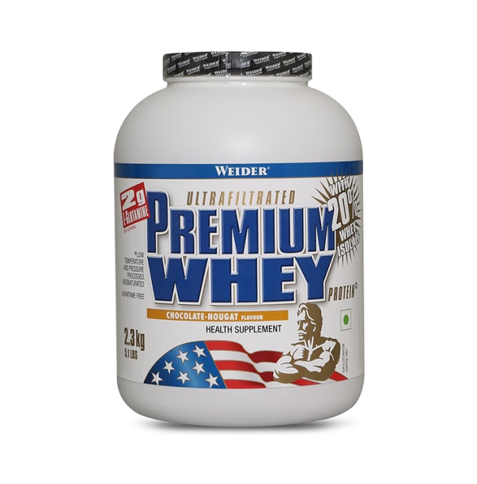 Weider Ultrafiltrated Premium Whey Protein Powder Chocolate-Nougat (2.3kg)