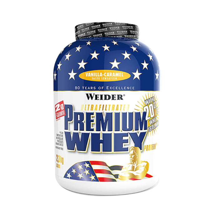 Weider Ultrafiltrated Premium Whey Protein Powder Vanilla-Caramel (2.3kg)