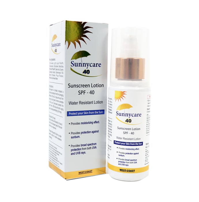 West-Coast Sunnycare 40 Sunscreen Lotion SPF 40 (100ml)