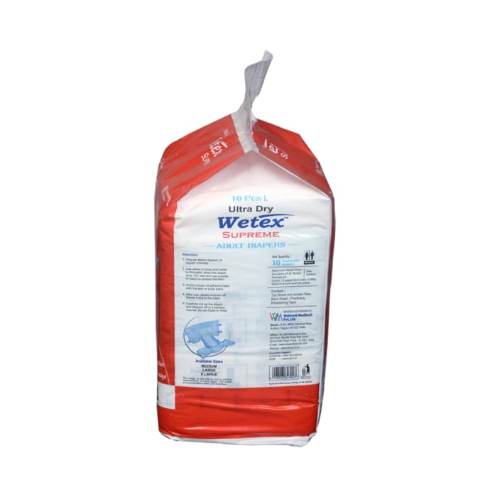 Wetex Supreme Ultra Dry Adult Diaper Large