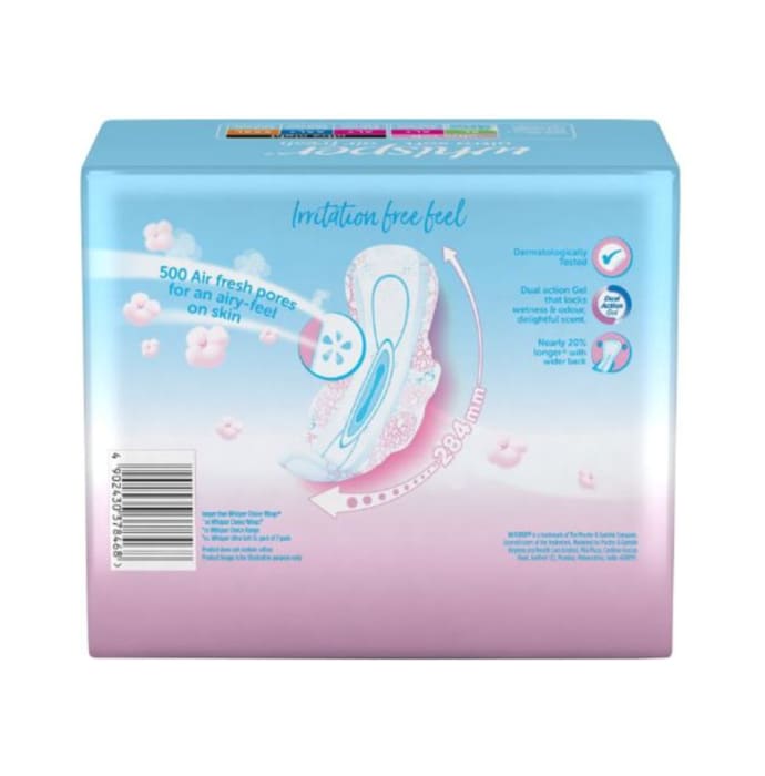 Whisper ultra soft sanitary pads xl