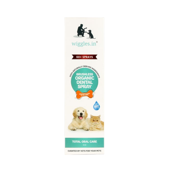 Wiggles.in Brushless Organic Dental Spray for Dogs & Cats (10ml)