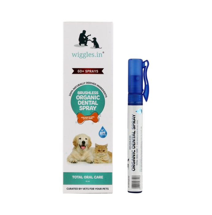 Wiggles.in Brushless Organic Dental Spray for Dogs & Cats (10ml)