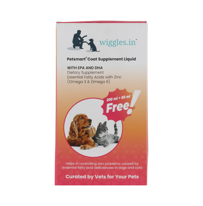 Wiggles.in Petsmart Coat Supplement Liquid for Dogs and Cats (250ml)