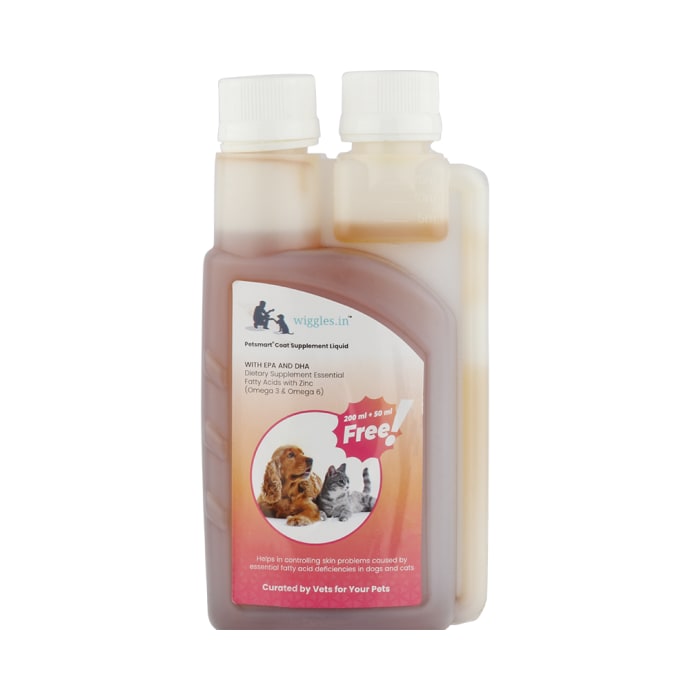 Wiggles.in Petsmart Coat Supplement Liquid for Dogs and Cats (250ml)