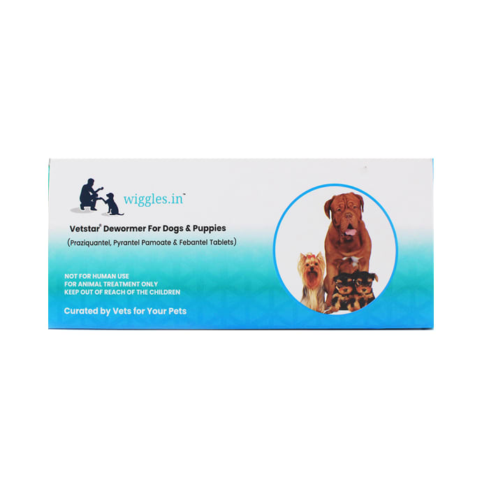 Wiggles.in Vetstar Dewormer Tablet for Dogs & Puppies (10'S)