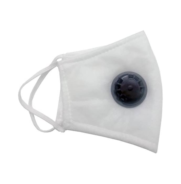 Windtech White N95 Reusable Face Mask with Breathing Valve