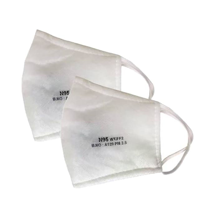 Windtech White N95 Reusable Face Mask with Breathing Valve