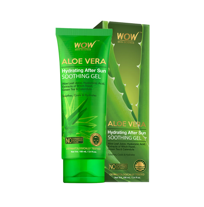 WOW Skin Science Aloe Vera Hydrating After Sun Soothing Gel (100ml)