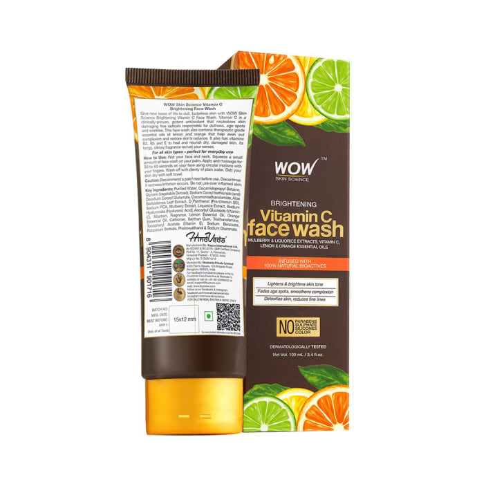 WOW Skin Science Brighitening Vitamin C Face Wash (100ml)