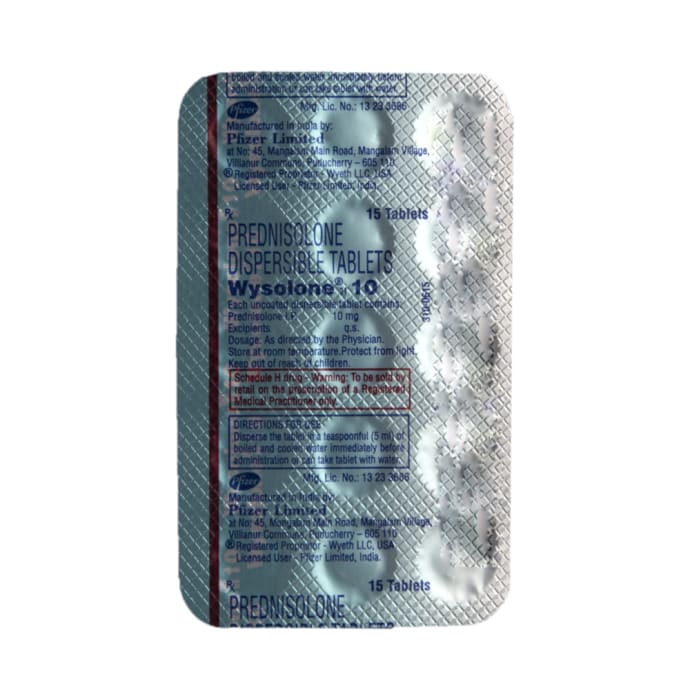 Wysolone 10mg Tablet DT (15'S)